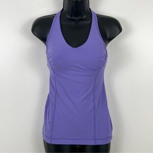 Lululemon Purple Sculpt Open Racerback Athletica Tank Top Size 4